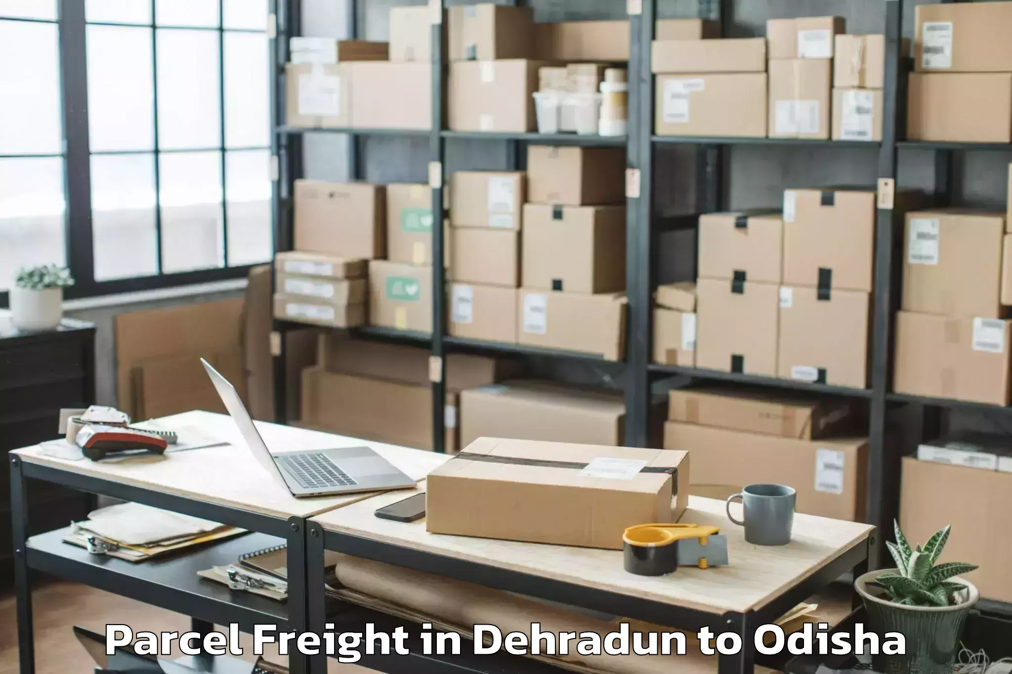 Dehradun to Bhanjanagar Parcel Freight Booking